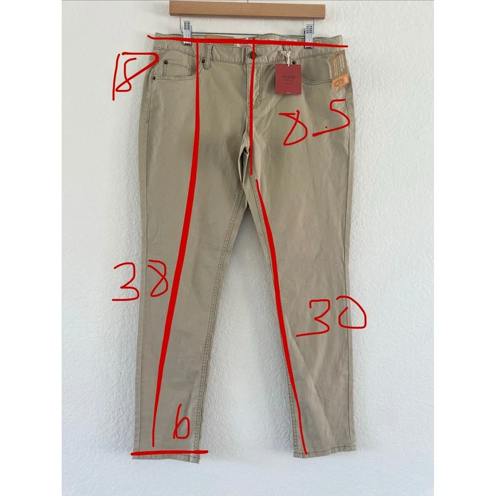 Mossimo Supply Co‎ Skinny Pants Womens 13 Khaki Low Rise Fit 6 Stretch Chino